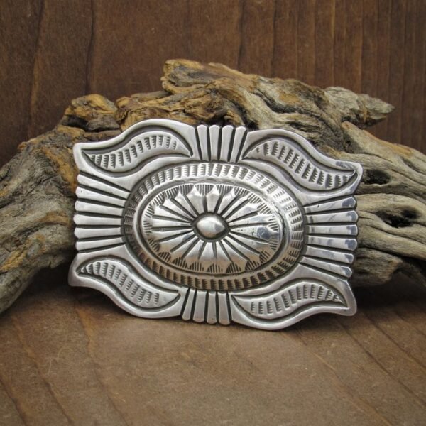 Custom Western Silver Belt Buckle