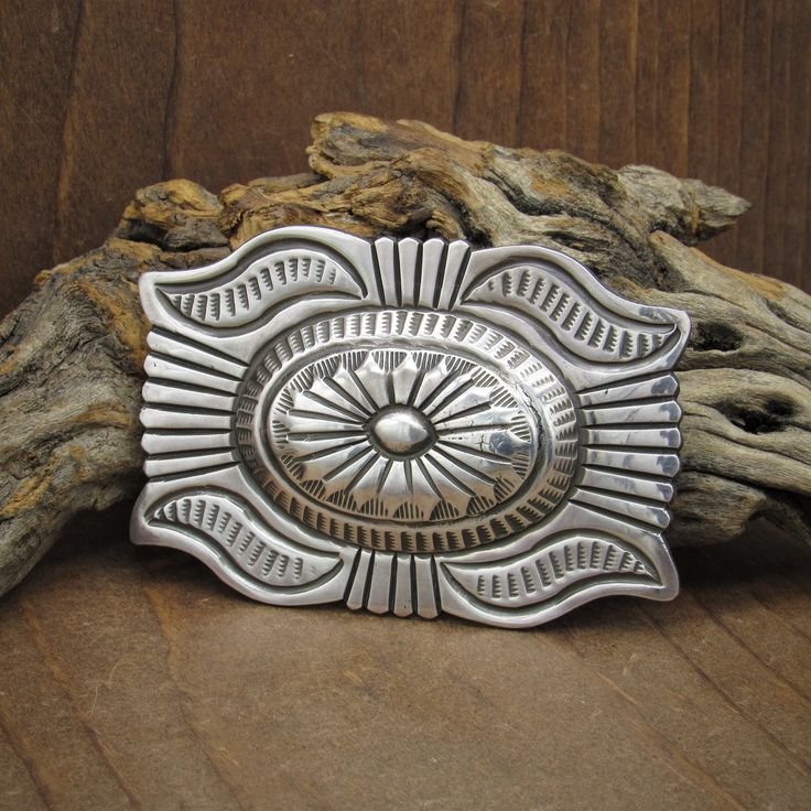 Custom Western Silver Belt Buckle
